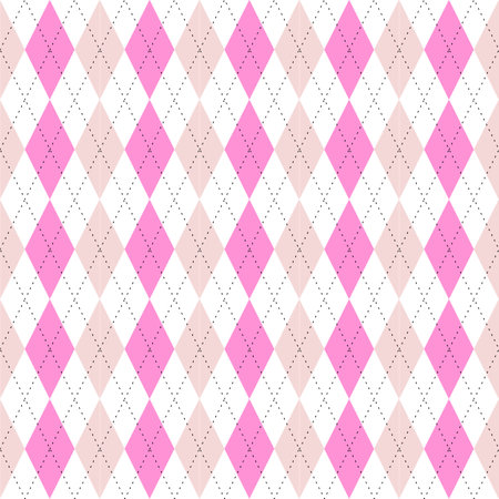 seamless pattern with pink argyleの写真素材