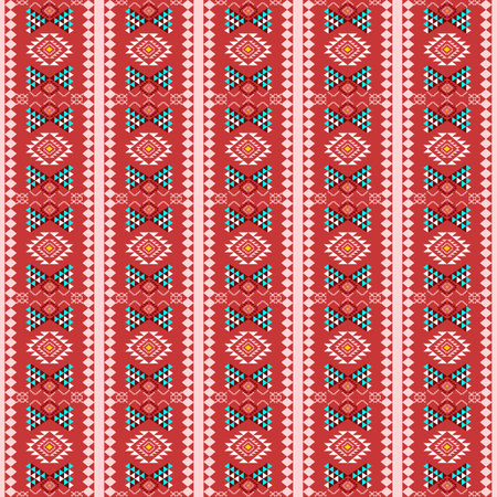 Seamless ethnic pattern. Aztec style.