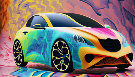 car a colorfulの素材