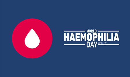 World Haemophilia Day. Holiday concept. suitable for placard, background,Greeting Card, Poster design template with text inscription, standard Social Media Post.のイラスト素材
