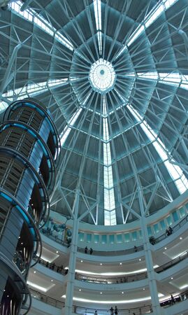 An indoor view of the Petronas Twin Towers Suria Shopping Centre in Malaysia
