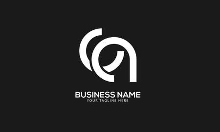 CA or AC unique abstract monogram vector logo templateのイラスト素材