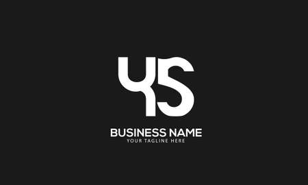 Alphabet YS or SY abstract laboratory symbol vector logoのイラスト素材