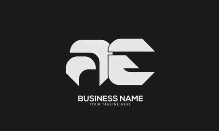 Alphabet AE or EA abstract monogram vector logo templateのイラスト素材