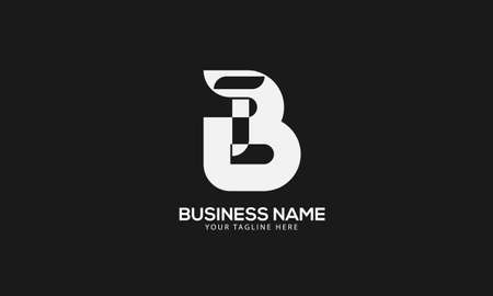 Alphabet BT or TB abstract monogram vector logo templateのイラスト素材