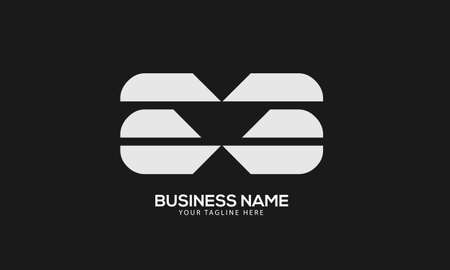 Alphabet BB initial abstract monogram vector logo templateのイラスト素材