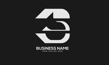 Alphabet BB initial abstract monogram vector logo templateのイラスト素材