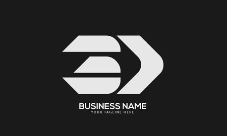 Alphabet BD or DB abstract monogram vector logo templateのイラスト素材