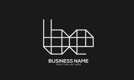 Alphabet BE or EB abstract monogram vector logo templateのイラスト素材