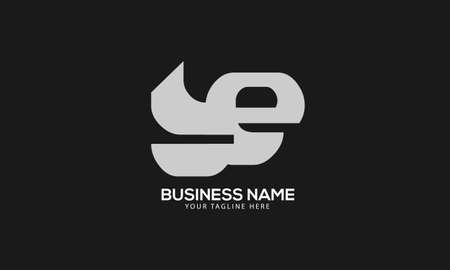 Alphabet BE or EB abstract monogram vector logo templateのイラスト素材