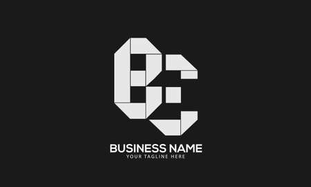 Alphabet BE or EB abstract monogram vector logo templateのイラスト素材