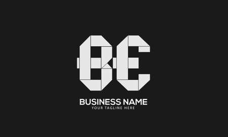 Alphabet BE or EB abstract monogram vector logo templateのイラスト素材