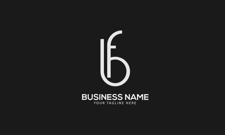 Alphabet BF or FB abstract monogram vector logo templateのイラスト素材