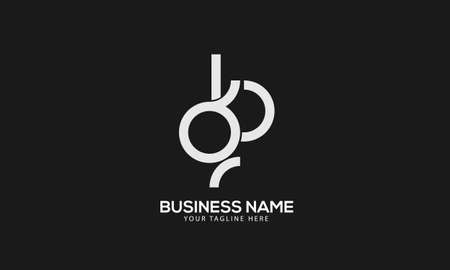 Alphabet BG or GB abstract monogram vector logo templateのイラスト素材
