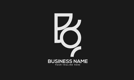 Alphabet BG or GB abstract monogram vector logo templateのイラスト素材