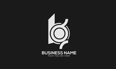 Alphabet BG or GB abstract monogram vector logo templateのイラスト素材