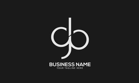 Alphabet GB or BG abstract monogram vector logo templateのイラスト素材