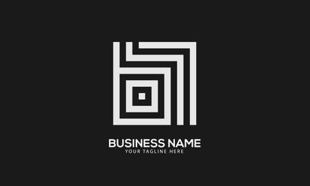 Alphabet BL or LB abstract monogram vector logo templateのイラスト素材