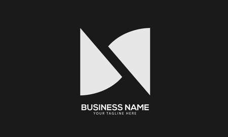 Alphabet N initial abstract monogram vector logo templateのイラスト素材