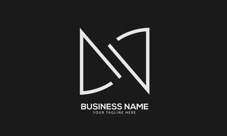 Alphabet NA or AN abstract monogram vector logo templateのイラスト素材