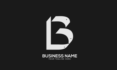 Alphabet BL or LB abstract dolphine monogram vector logo templateのイラスト素材