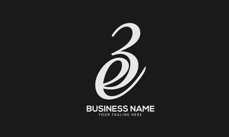Alphabet BE or EB abstract monogram vector logo templateのイラスト素材