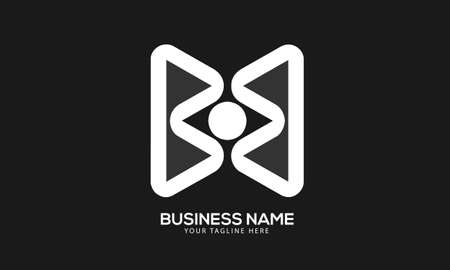 Alphabet BB creative monogram vector logo templateのイラスト素材