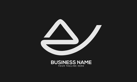 Alphabet AE or EA creative monogram vector logo templateのイラスト素材