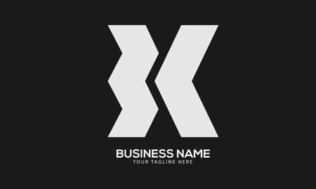 Alphabet BK or KB creative monogram vector logo templateのイラスト素材
