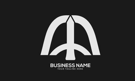 Alphabet BM or MB sword monogram vector logo templateのイラスト素材