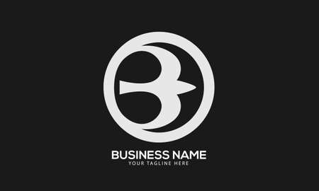 Alphabet B bird flying monogram vector logo templateのイラスト素材