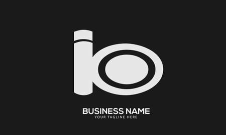 Alphabet IB or BI creative monogram vector logo templateのイラスト素材