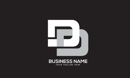 Alphabet DD double joint link monogram vector logo templateのイラスト素材