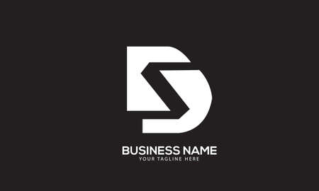 Alphabet DZ or Zdcutting paperdesign monogram vector logo templateのイラスト素材