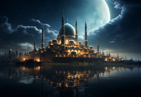 Building in Middle of Waterの素材