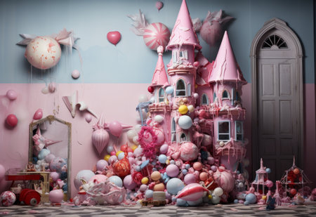 Colorful Balloon-Filled Roomの素材