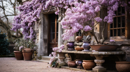 Assorted Pots Arranged on Tableの素材