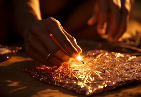 Person Creating Artworkの素材