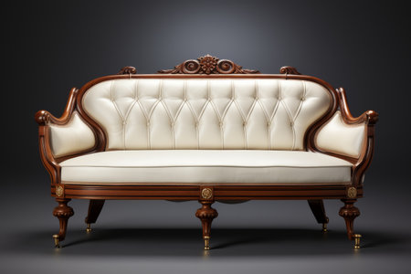 White and Brown Couch on Tableの素材