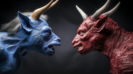 Animals Standing Togetherの素材