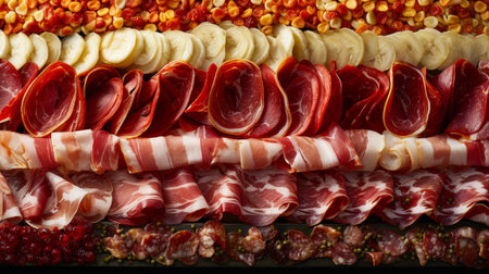 Assortment of Meat on Displayの素材
