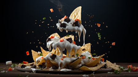 Pile of Chips With Toppingsの素材