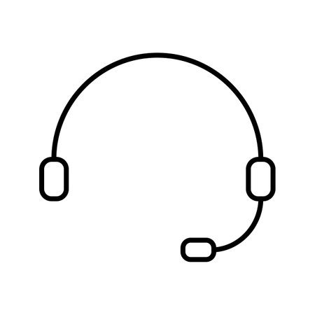 Unique Online Support Vector Iconのイラスト素材