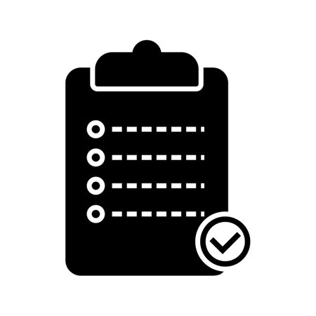 Unique Checklist Vector Iconのイラスト素材