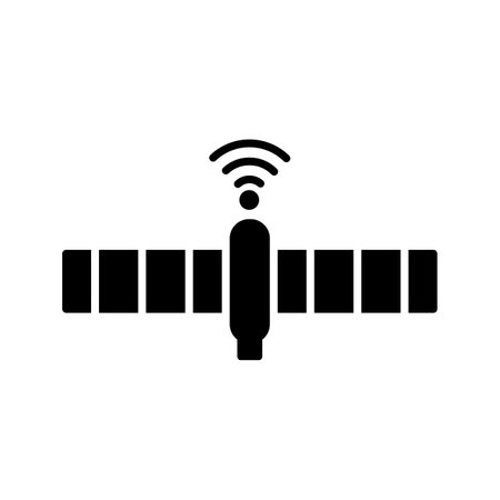 Unique Satellite Vector Iconのイラスト素材
