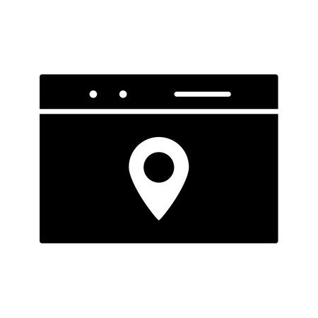 Beautiful design of Location Web Advertising Unique Iconのイラスト素材