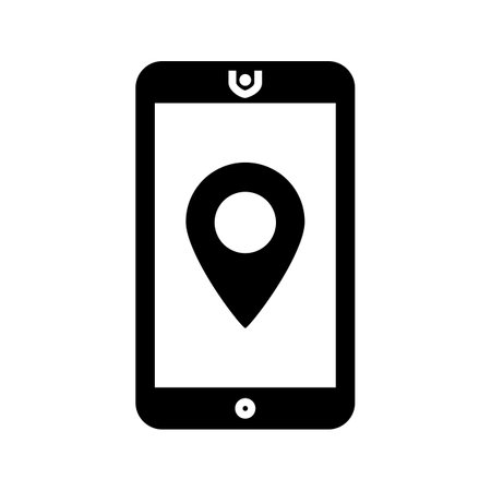 Beautiful design of GPS Service Unique Iconのイラスト素材