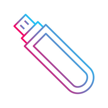 Unique USB Drive Vector Icon