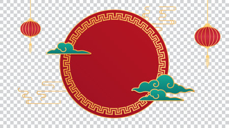 Chinese new year 2020, year of the ox. Lunar New Year banner design.のイラスト素材