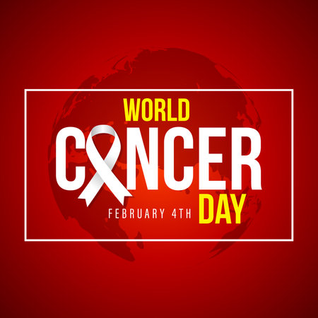 World Cancer Day. Vector Illustration. World Cancer Day background.のイラスト素材